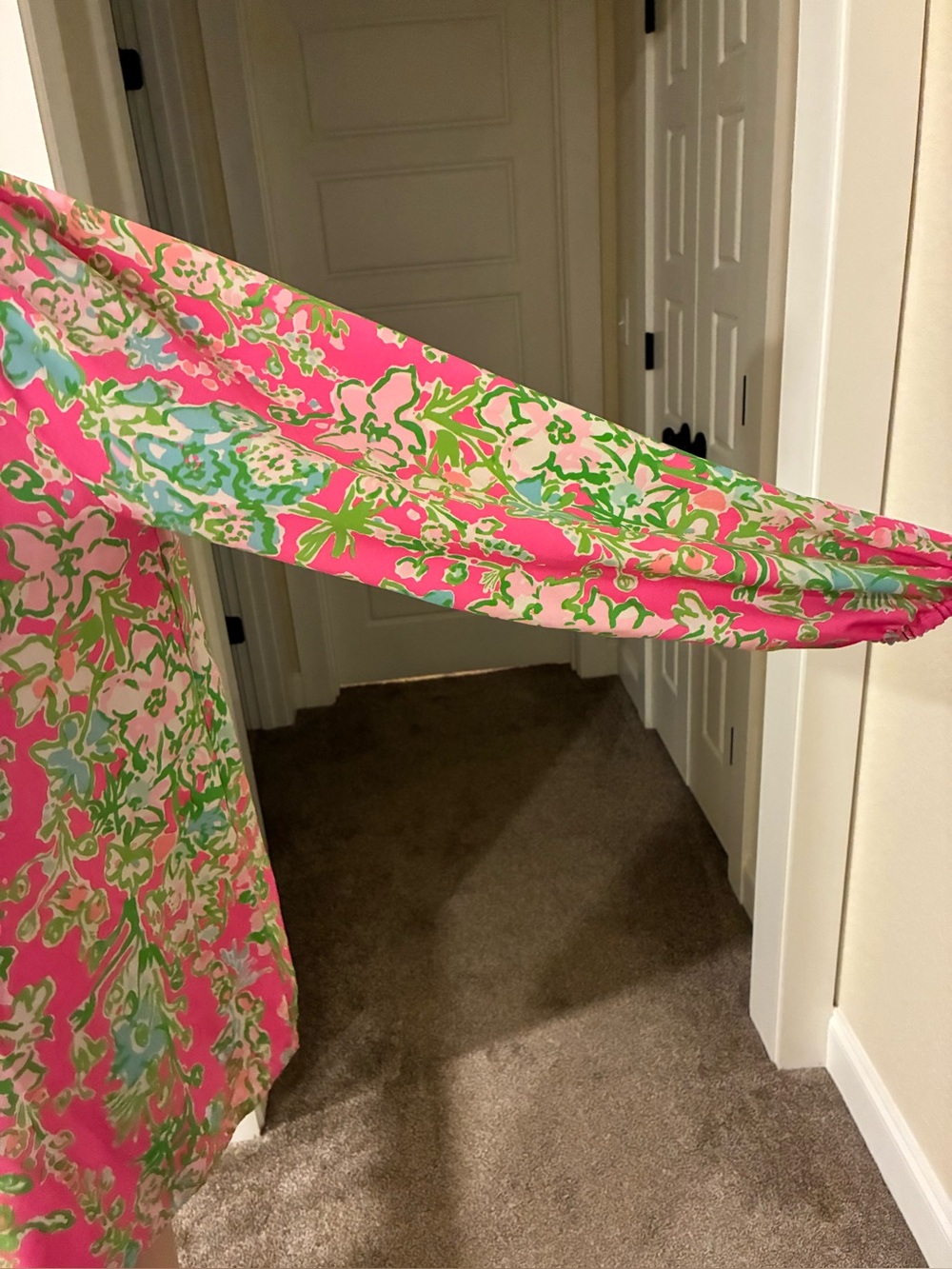 Lilly Pulitzer Pink, Coral, Mint & Aqua Floral Top Size M - Picture 3 of 7